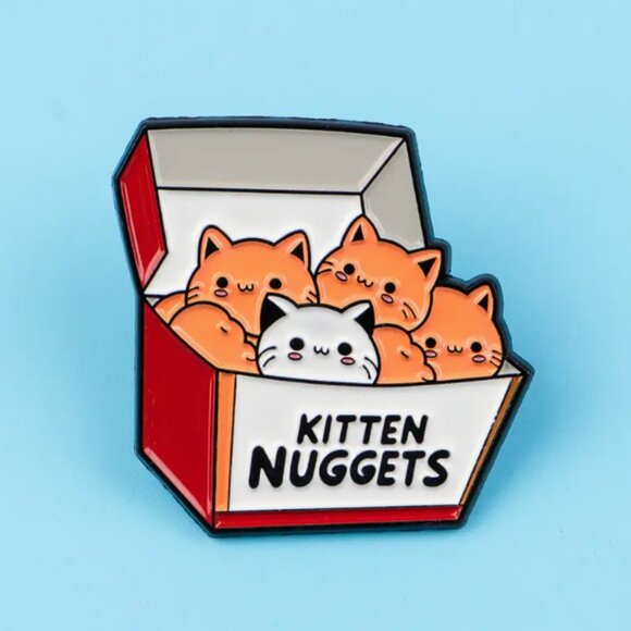 ๐50% OFF/3+...Cute Cartoon Kitten Nuggets Pin - Picture 1 of 6